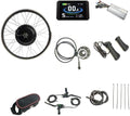 Schuck 48V 1000W 20"/24"/26"/27.5"/28"/29"/700C Front Wheel Electric Bicycle Conversion Motor Kit E-Bike Cycling with Brushless Gearless Hub Motor with LCD8H Color Display