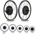 Schuck 48V 1000W 20"/24"/26"/27.5"/28"/29"/700C Front Wheel Electric Bicycle Conversion Motor Kit E-Bike Cycling with Brushless Gearless Hub Motor with LCD8H Color Display