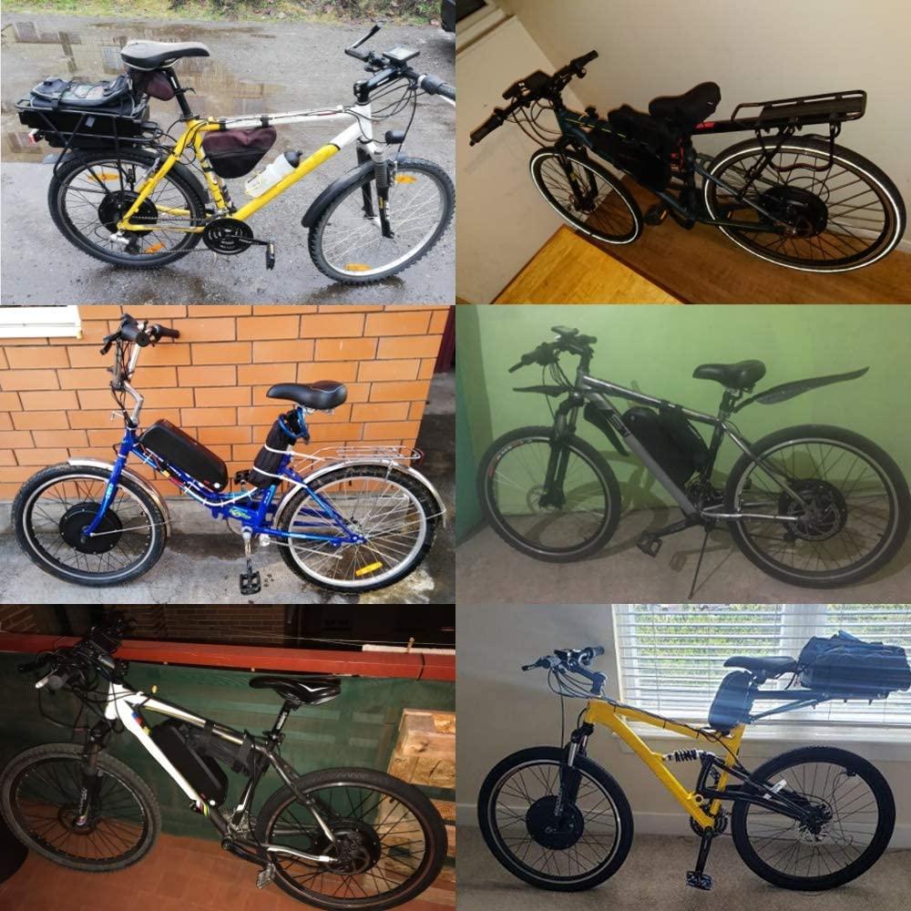 Schuck 48V 1000W 20"/24"/26"/27.5"/28"/29"/700C Front Wheel Electric Bicycle Conversion Motor Kit E-Bike Cycling with Brushless Gearless Hub Motor with LCD8H Color Display