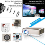 8000lm android wifi projector blue-tooth 1080p movie tv airplay miracast ktv bar