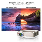8000lm android wifi projector blue-tooth 1080p movie tv airplay miracast ktv bar