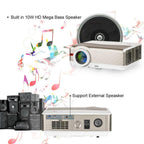 8000lm android wifi projector blue-tooth 1080p movie tv airplay miracast ktv bar