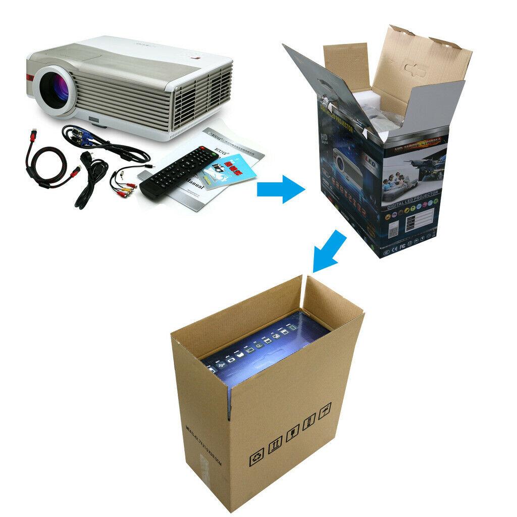 8000lm android wifi projector blue-tooth 1080p movie tv airplay miracast ktv bar