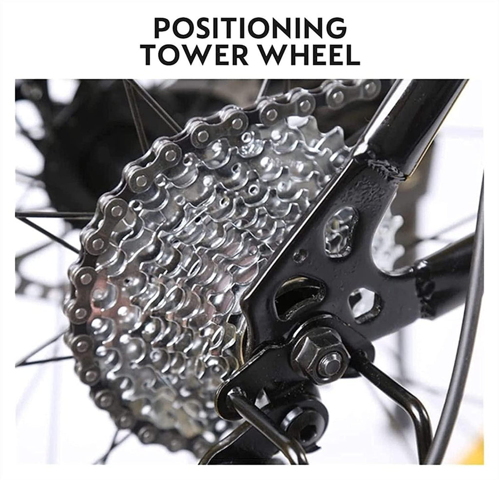CHICAI Mountain Bike High Carbon Steel Cross Country Bike 20-inch Mountain Bike 21/24/27/30 Speed Bike Full Suspension Bike Equipped with Double Disc Brake (Size : 21-Speed)