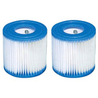 intex 12 ft x 30 in steel frame pool | cover | filter pump | h cartridge 2 pack