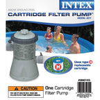 intex 12 ft x 30 in steel frame pool | cover | filter pump | h cartridge 2 pack