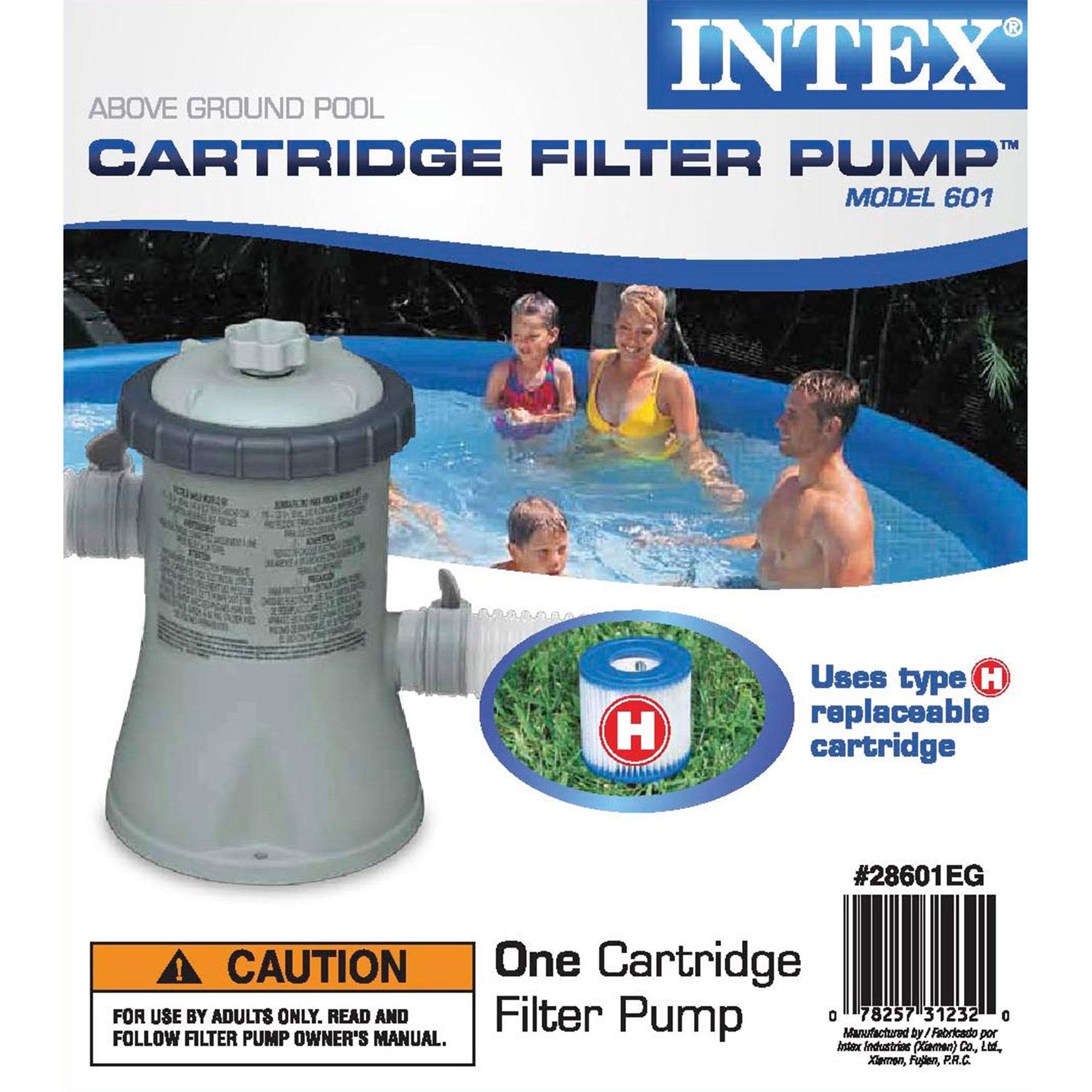 intex 12 ft x 30 in steel frame pool | cover | filter pump | h cartridge 2 pack