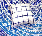Black &amp; White Square Pillow, Tie Dye Cushions, Decorative Cotton Throw, Shibori Pillow Cases, Outdoor Cushion Cover 16x16, Bohemian Pillow Shams (50)