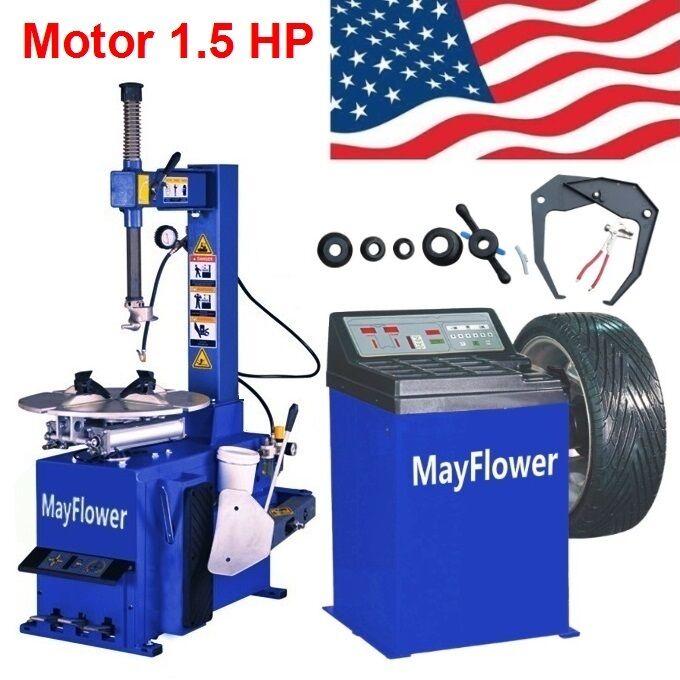 1.5 HP Tire Changer Wheel Changers Machine r Rim Clamp Combo 560 680