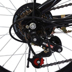 Urban Commuters for Adult Men Women Student,Leisure 20in 7 Speed City Folding Mini Compact Bike Bicycle with Headlight,44T Chainring,Alloy Handlebars,Outdoor Road Bike Mountain Bike for Men Women