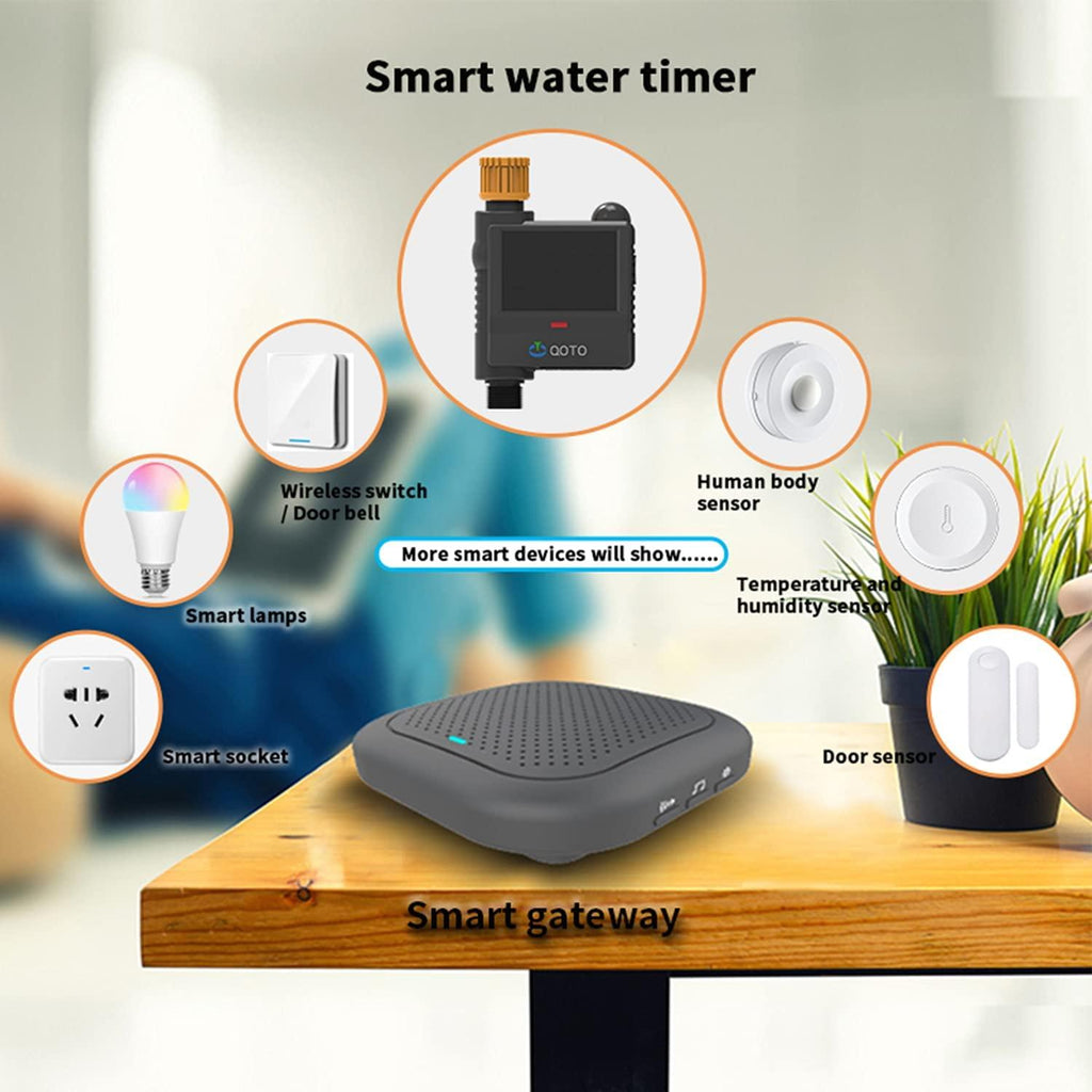 Sprinkler Timer,Wireless Smart Water Timer,Using Cloud Contronl Technology Hose Timer for Garden Hose, Outdoor Faucet, Drip Irrigation and Lawn Watering System,Waterproof Grade IP66 （Black）