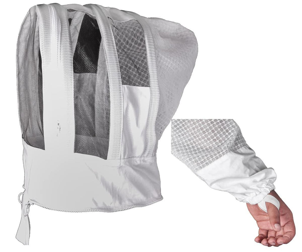 toor traders 3 layers mesh ventilated ultra breeze bee suit with fencing veil hood beekeeping hat - bee suits for men &amp; women professional &amp; beginner beekeeper.