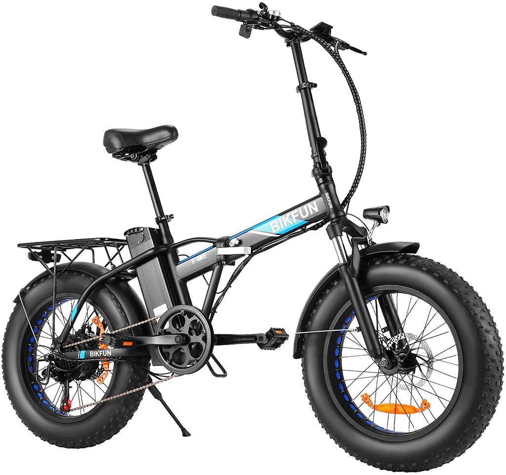 ANCHEER 20" 4.0 Fat Tire Electric Dirt Bikes, 20 inch 48V 500 Watt Adults Electric Bicycles Folding Ebike 12.5Ah 600Wh Battery LCD Display, Electric Beach Cuiser Snow Bike