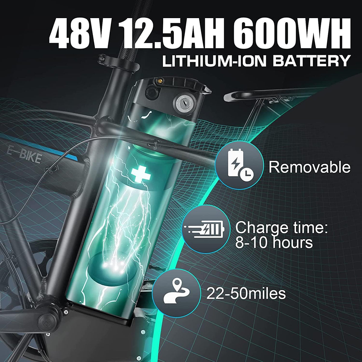 ANCHEER 20" 4.0 Fat Tire Electric Dirt Bikes, 20 inch 48V 500 Watt Adults Electric Bicycles Folding Ebike 12.5Ah 600Wh Battery LCD Display, Electric Beach Cuiser Snow Bike