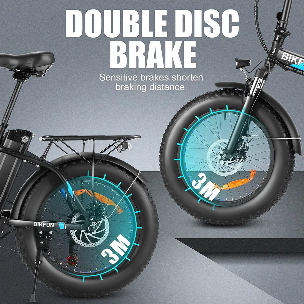 ANCHEER 20" 4.0 Fat Tire Electric Dirt Bikes, 20 inch 48V 500 Watt Adults Electric Bicycles Folding Ebike 12.5Ah 600Wh Battery LCD Display, Electric Beach Cuiser Snow Bike