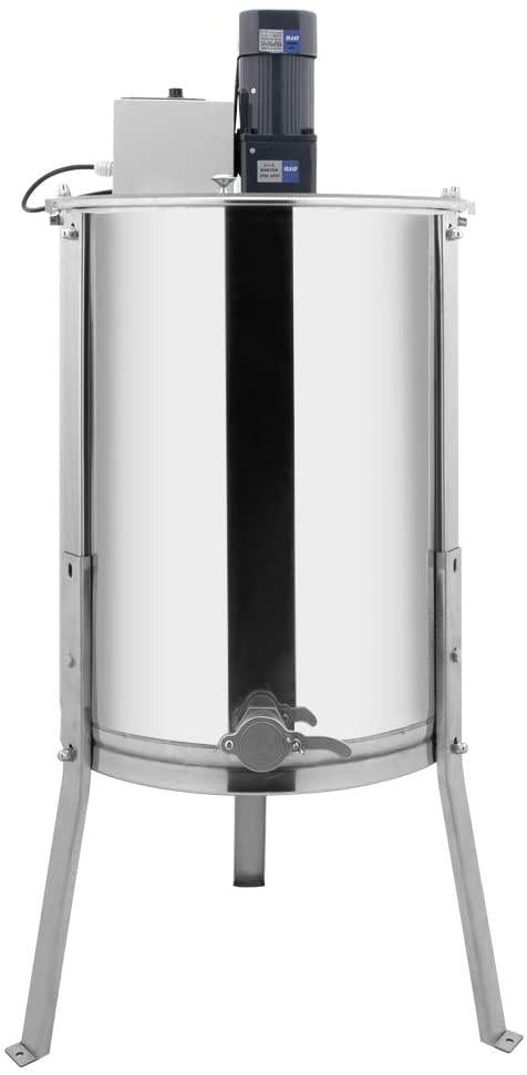 vingli new electric 4 frame honey extractor separator,food grade stainless steel honeycomb spinner drum with adjustable height stands,beekeeping pro extraction apiary centrifuge equipment