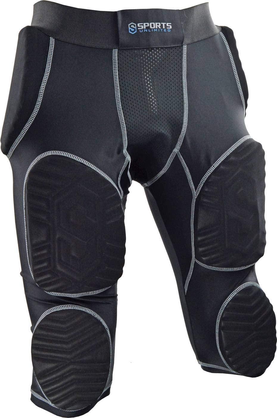 Adult 7 Pad Integrated Football Girdle - Flex Thigh Pads