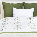 C&amp;F Home ique Embroidered Tropical Palm Tree Full/Queen Quilt Cotton Lightweight Coastal Beach Bedspread Coverlet