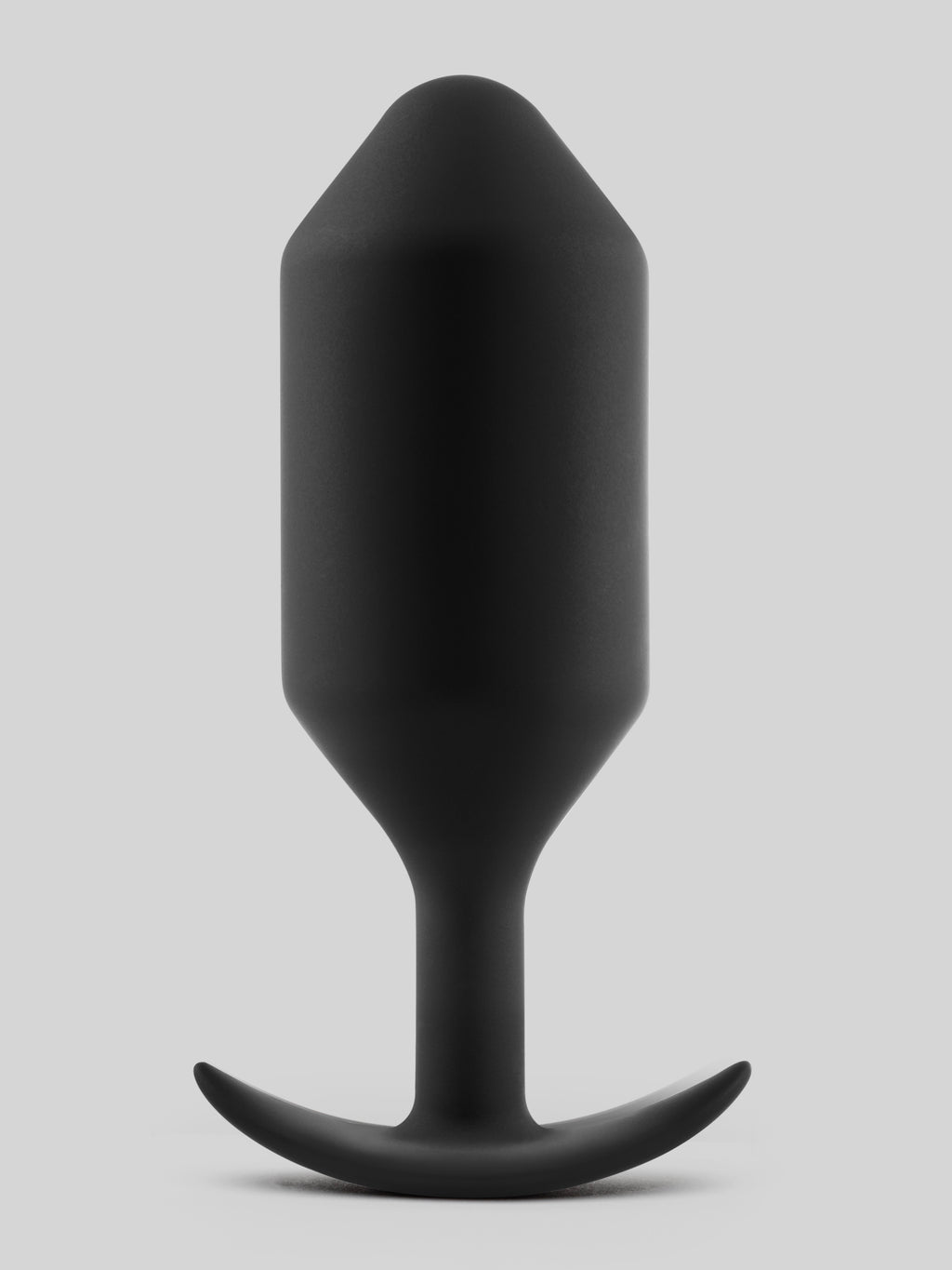 b-Vibe Snug Plug 6 XL Weighted Silicone Butt Plug 6.5 Inch, Black