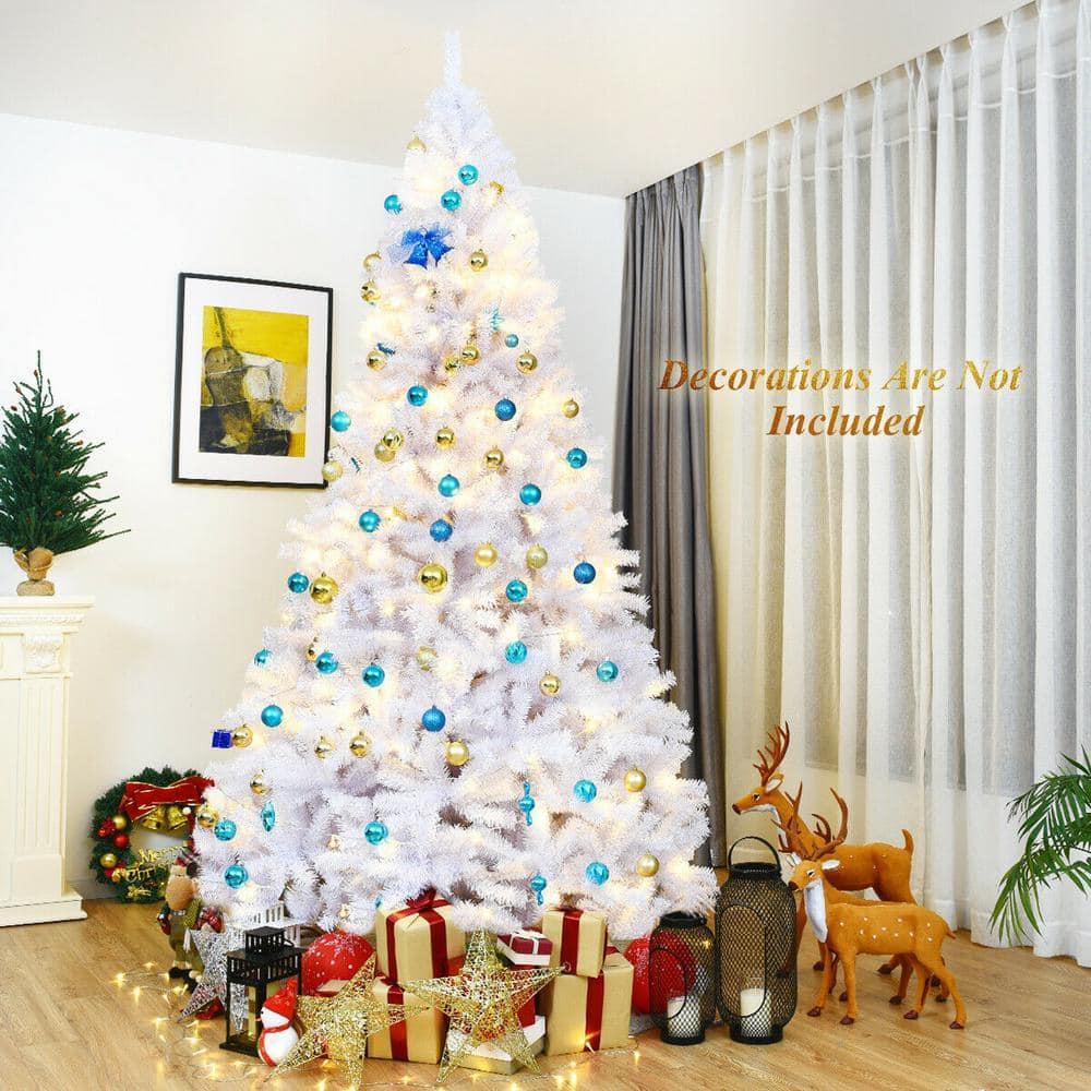 9 ft. Hinged Artificial Christmas Tree Premium Pine Tree 2132 Tips W/Metal Stand