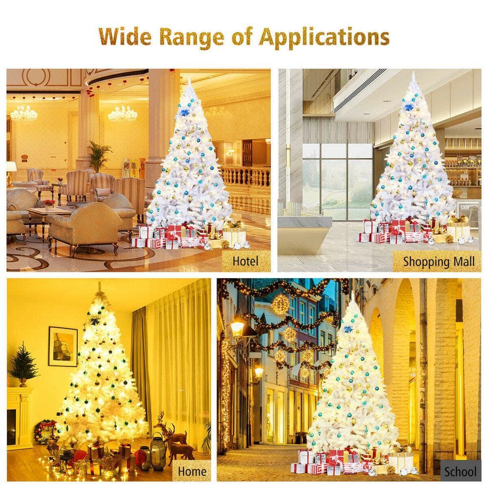 9 ft. Hinged Artificial Christmas Tree Premium Pine Tree 2132 Tips W/Metal Stand