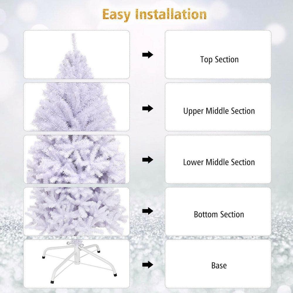 9 ft. Hinged Artificial Christmas Tree Premium Pine Tree 2132 Tips W/Metal Stand