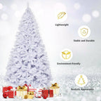 9 ft. Hinged Artificial Christmas Tree Premium Pine Tree 2132 Tips W/Metal Stand
