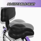 HUUH Adult Tricycles for Shopping 24 Inches 7 Speed 3 Wheel Fender Adult Trike Bike Cycling Pedal with Shopping Basket, Adjustable Seat and Handlebar Gifts