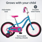Schwinn Hopscotch  Build Kids Bike, 16-Inch Wheels, Smart Start Steel Frame, Easy Tool-Assembly, Teal
