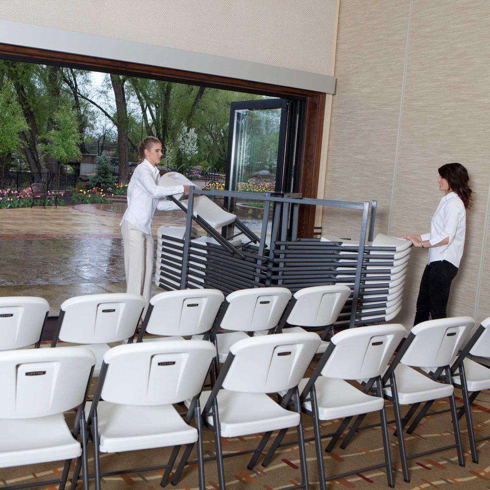 Commercial Chair Cart in Silver