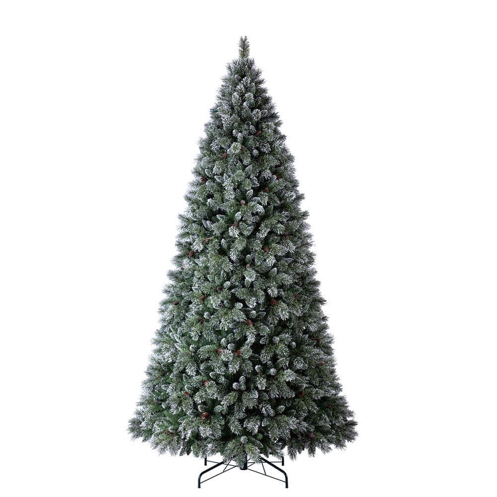 12 ft. Pre-Lit LED Sparkling Amelia Pine Artificial Christmas Tree With 1300 Warm White Micro Fairy Lights