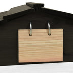 Robust FirLawn Mower Garafor Outdoor Robotic Mower Shed, 30.7x29.1x21.3 Inches Black and White