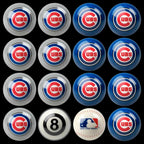 Chicago Cubs Home Vs Away Billiard Ball Full Set of 16