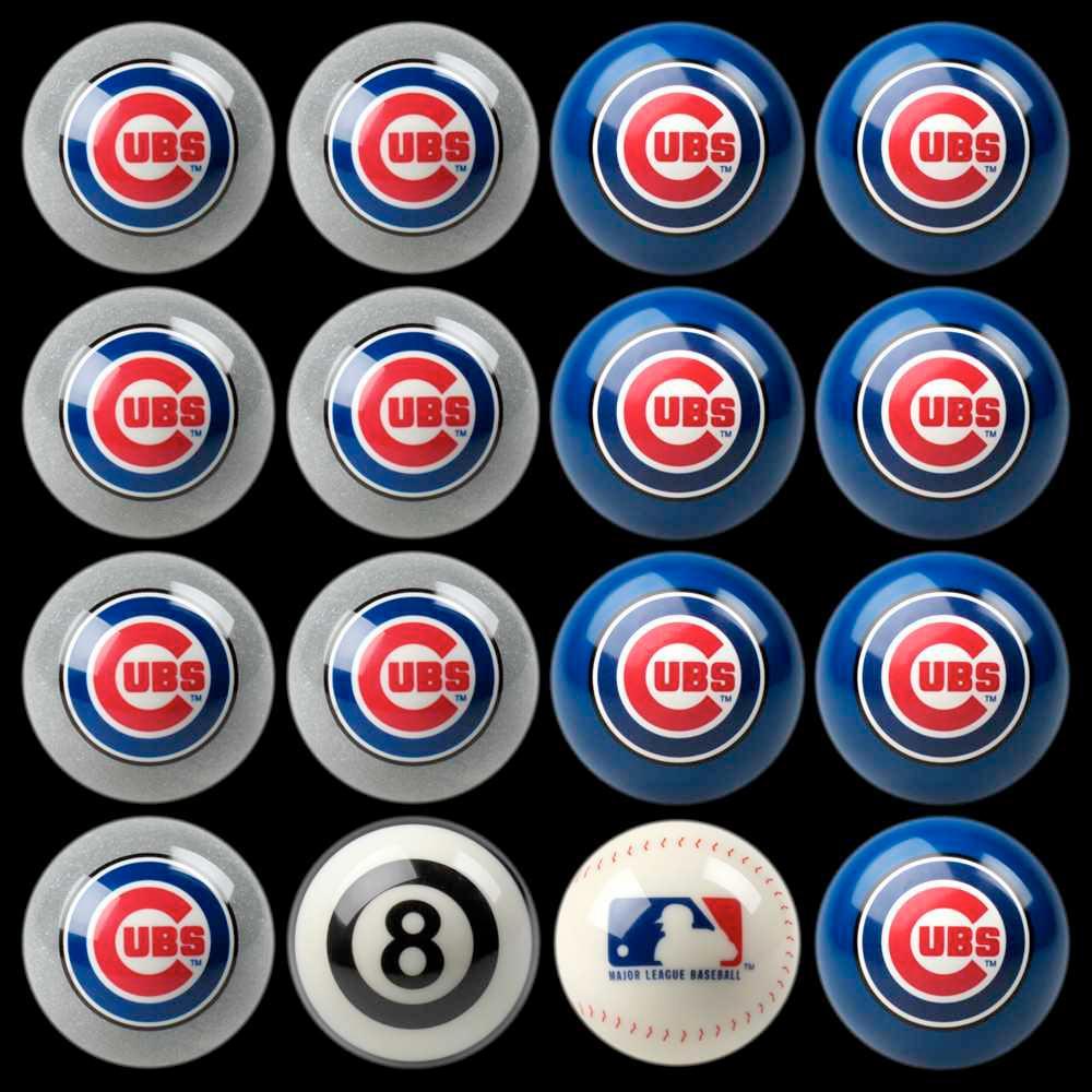 Chicago Cubs Home Vs Away Billiard Ball Full Set of 16