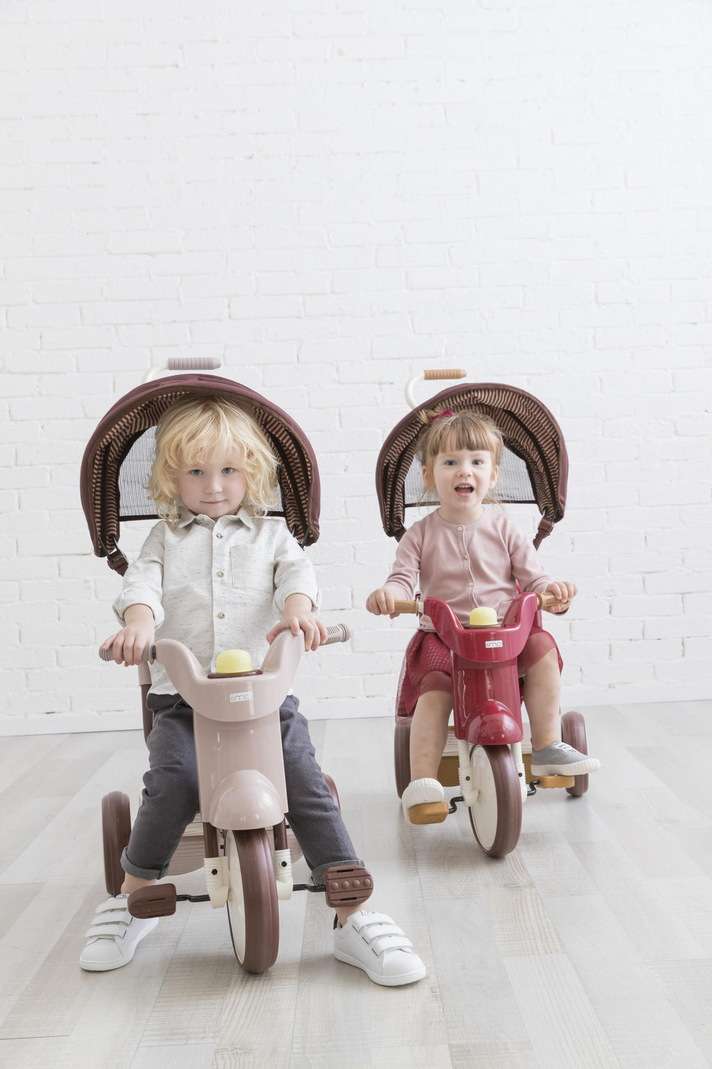 iimo 3-in-1 Foldable Tricycle with canopy (Comfort Brown)