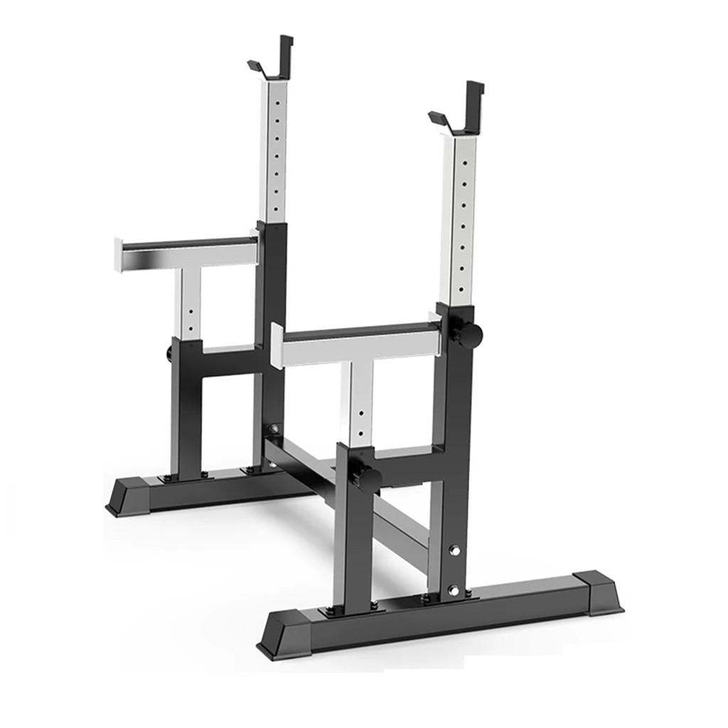 Barbell Rack 550LBS Max Load Adjustable Squat Stand Dipping Station
