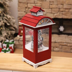 ZXYDD Christmas Decorations Round Cabin Snow Music Ornaments LED Lights Hotel Bar Family Living Room Set Props 23. 5 23. 5 54cm Christmas Ornament