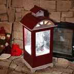 ZXYDD Christmas Decorations Round Cabin Snow Music Ornaments LED Lights Hotel Bar Family Living Room Set Props 23. 5 23. 5 54cm Christmas Ornament