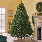 Noble House 9 Foot Artificial Norway Spruce Christmas Tree, Green