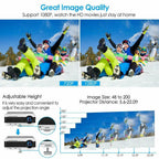 full hd wifi projector blue tooth 1080p home theater proyector miracast apps tv