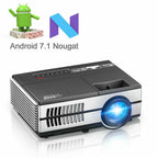smart full hd projector blue tooth 1080p home theater wireless video miracast tv
