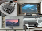 smart full hd projector blue tooth 1080p home theater wireless video miracast tv