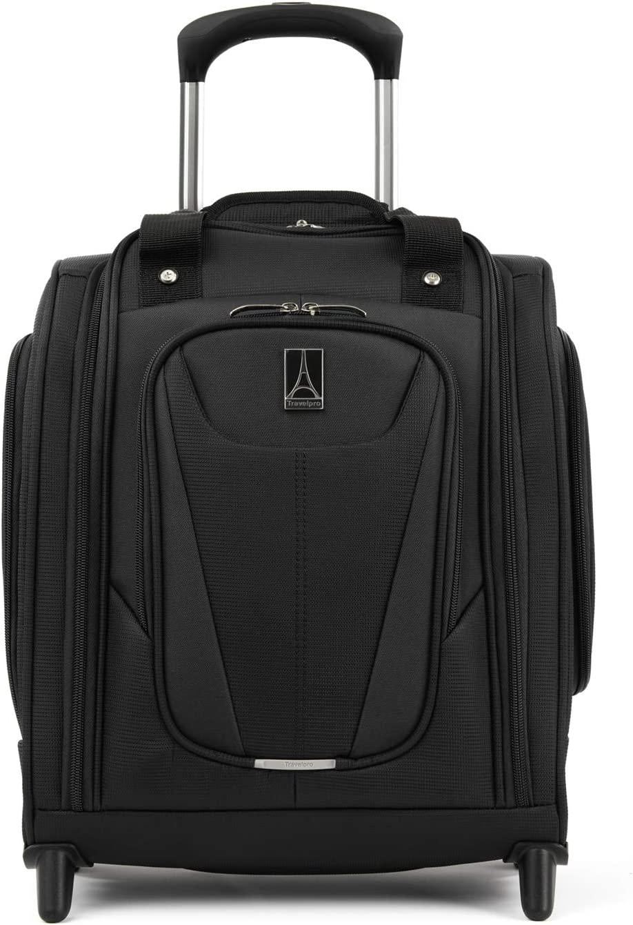 Maxlite 5 Softside Lightweight Rolling Underseat Compact Carry-On Upright 2 Wheel Bag, Men and Women, Black, 15-Inch