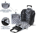 Maxlite 5 Softside Lightweight Rolling Underseat Compact Carry-On Upright 2 Wheel Bag, Men and Women, Black, 15-Inch
