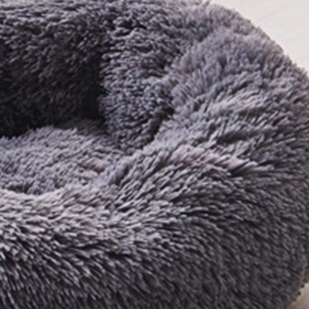 Ladiy Long Plush Pet Mat PP Cotton Filling Winter Warm Dog Cat Pads Round Pet Bed Seat Covers