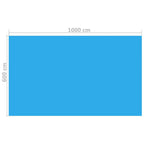 vidaxl floating pe solar pool film swimming pool cover multi sizes/colors