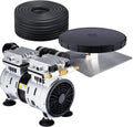 hqua pas10 pond &amp; lake aerator system for up to 1 acre, 110v 1/2 hp compressor + one roll of 100' weighted tubing +one diffuser