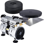 hqua pas10 pond &amp; lake aerator system for up to 1 acre, 110v 1/2 hp compressor + one roll of 100' weighted tubing +one diffuser