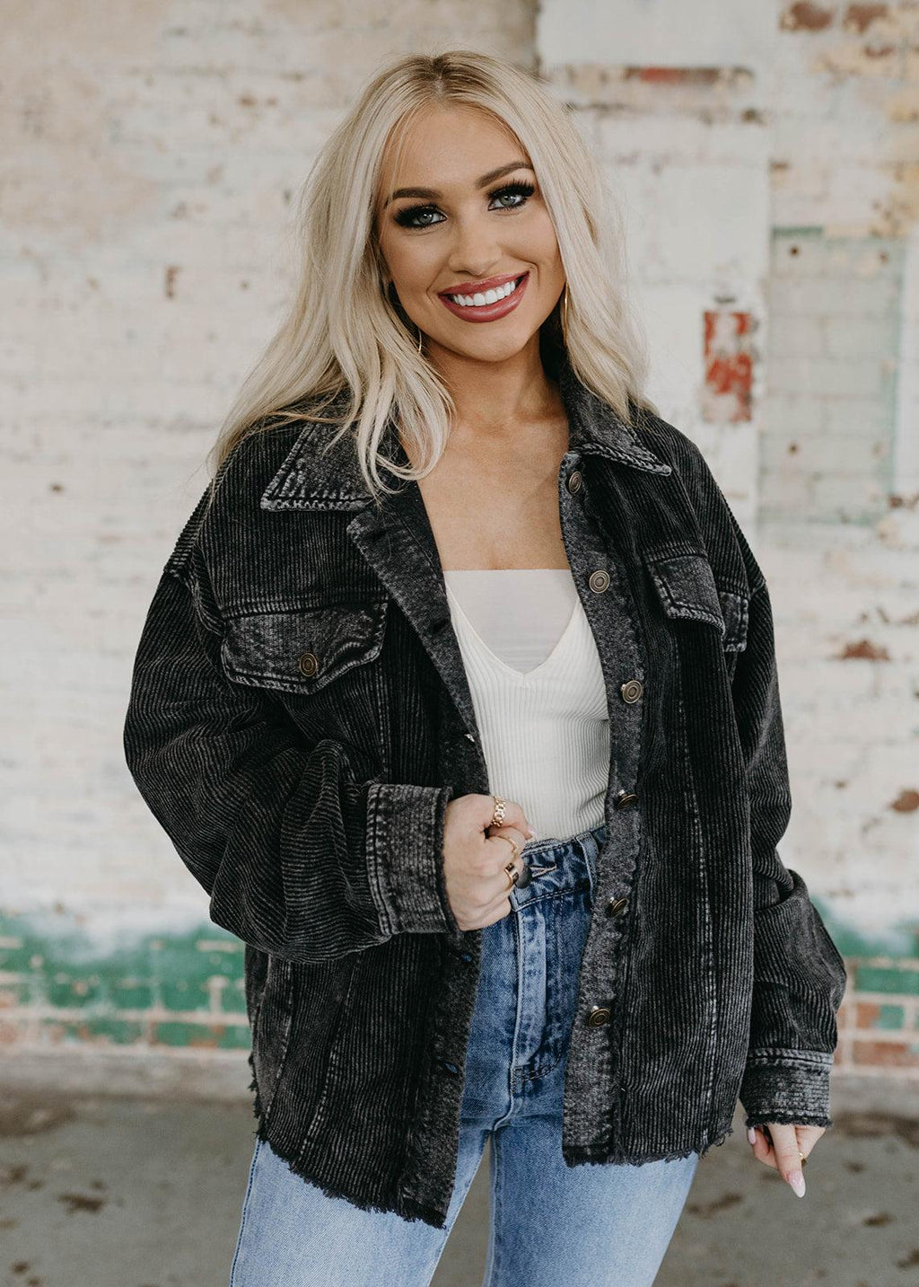 black corduroy jacket