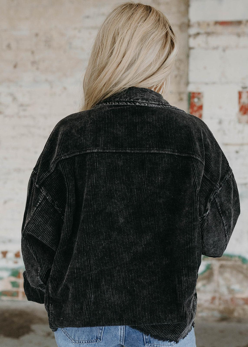 black corduroy jacket